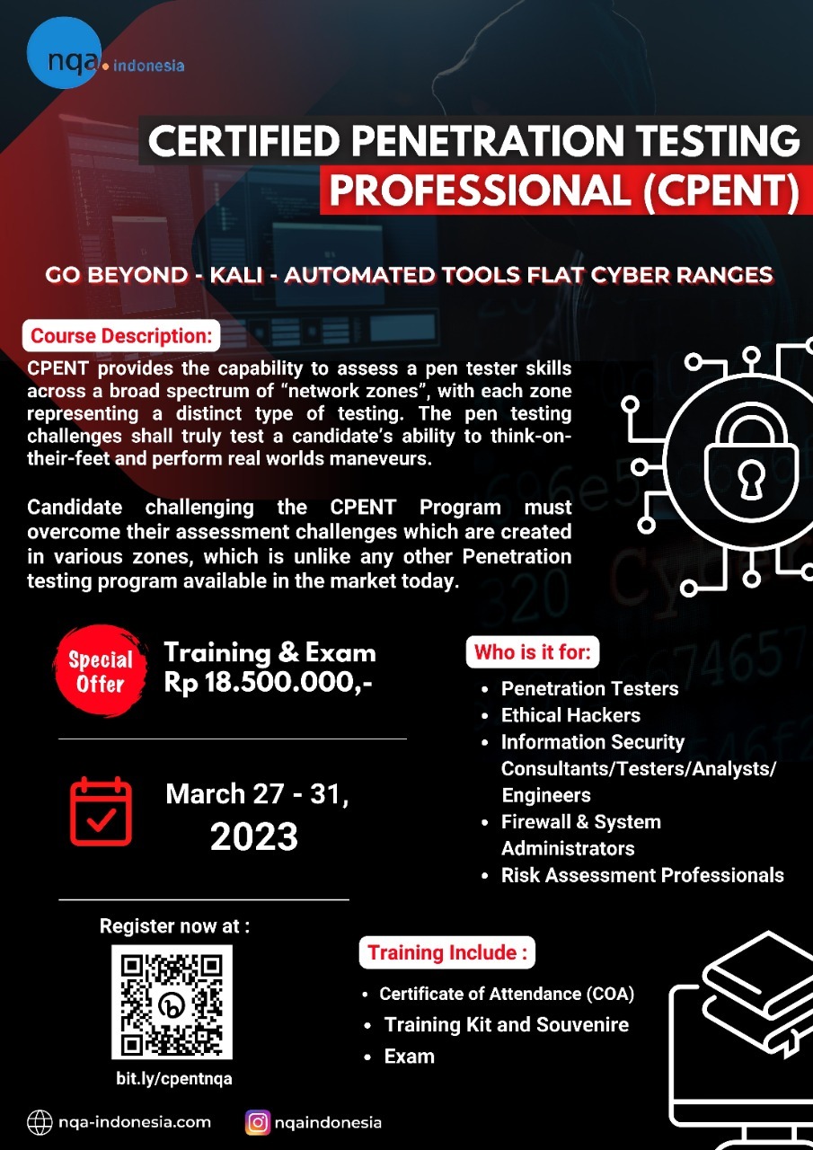CERTIFIED PENETRATION TESTING PROFESSIONAL (CPENT)